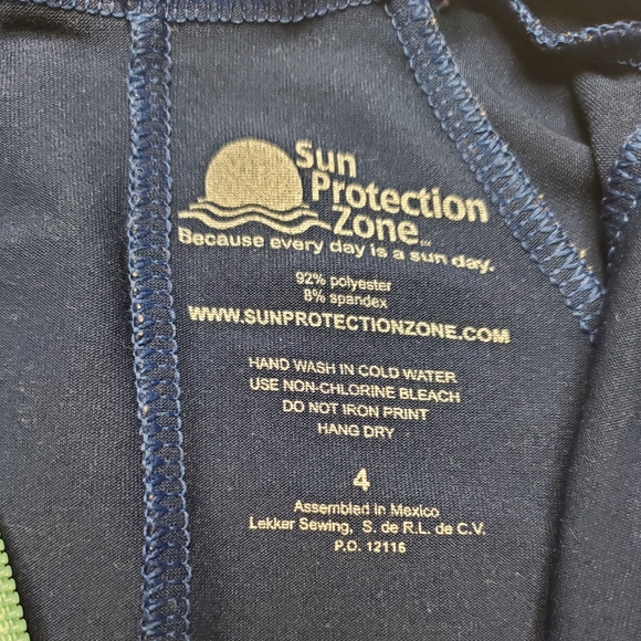 4T Sun Protection Zone One Piece Rash Gaurd - Picture 3 of 8